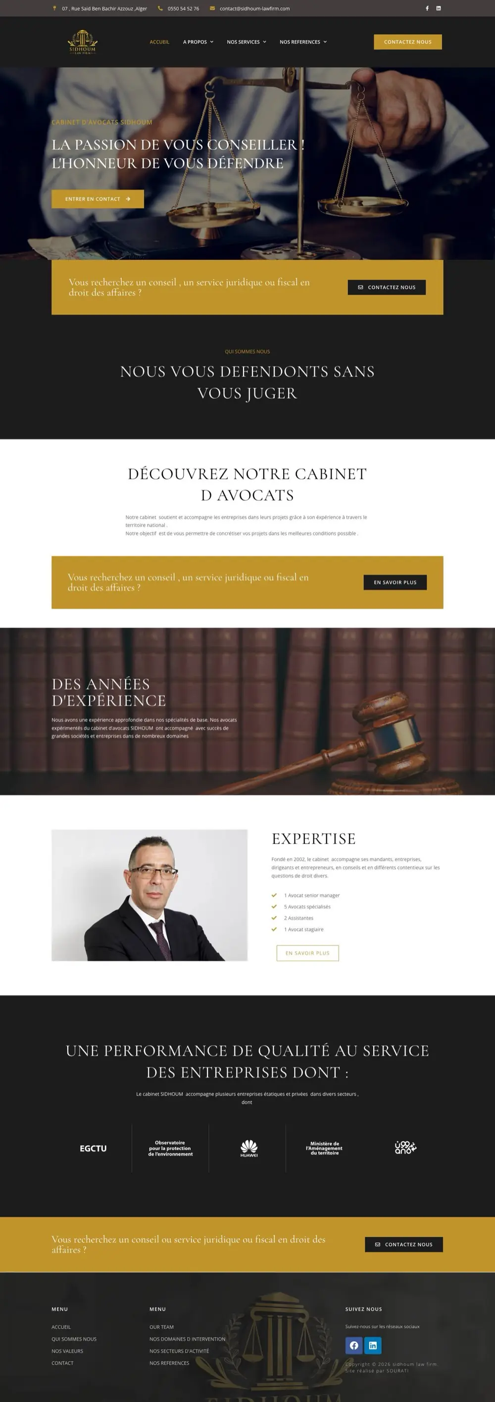 Web de Bufete de abogados Sidhoum