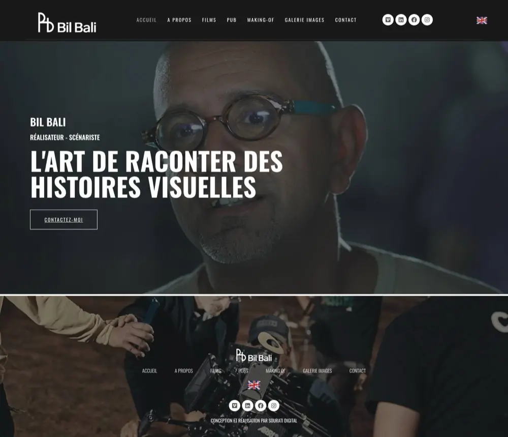 Web de Bil Bali — Film maker