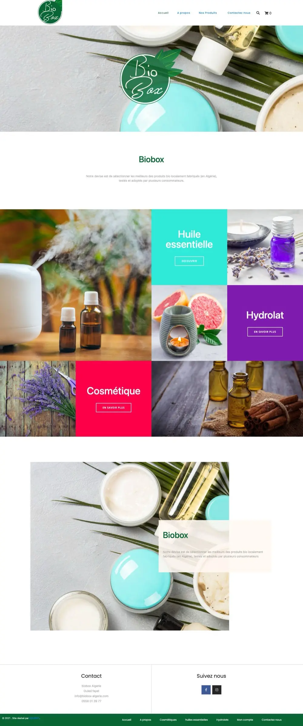 Web de Biobox Algérie