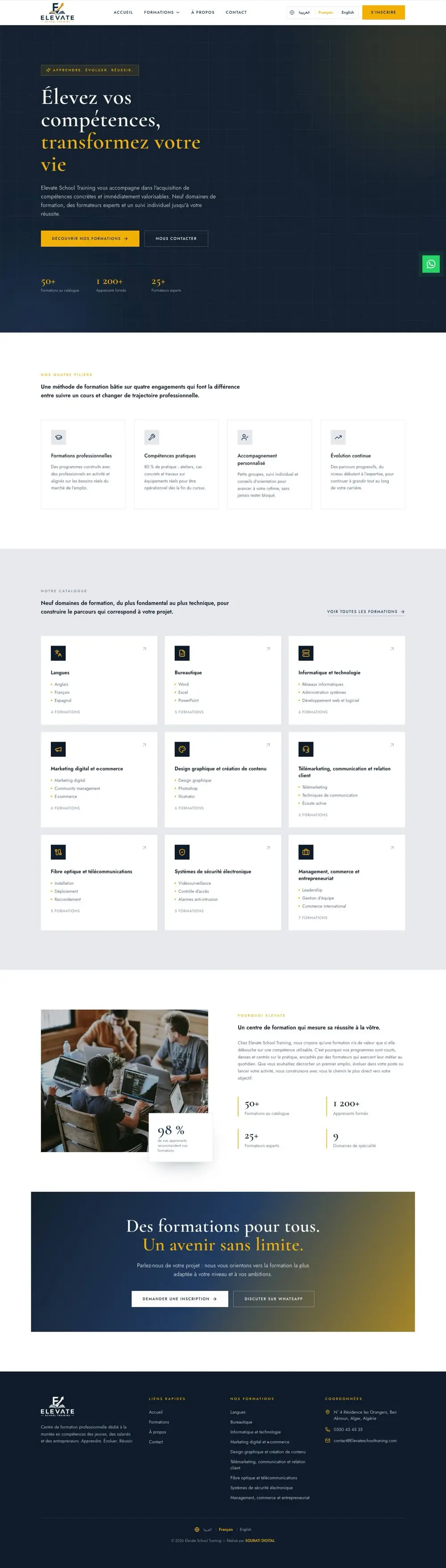 موقع Elevate School Training