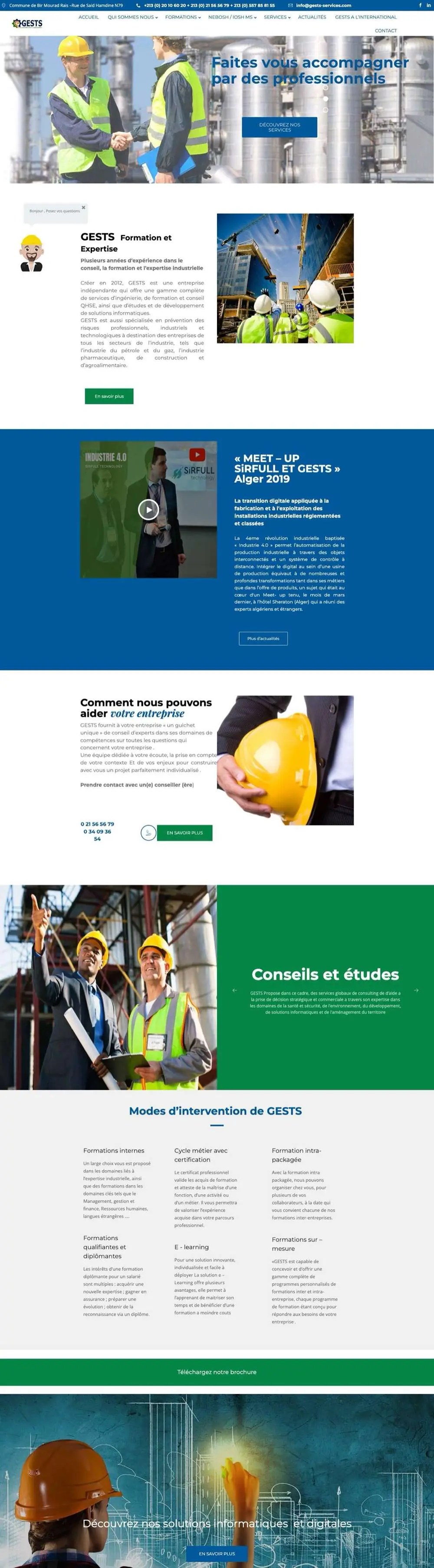 Gests Services website