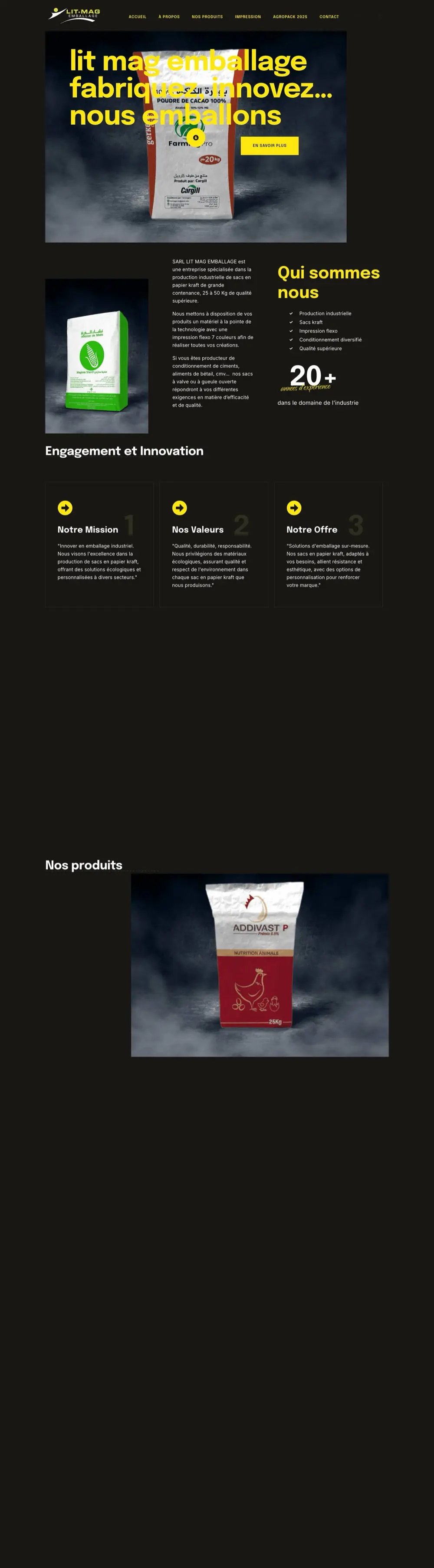 Web de Litmag Emballage