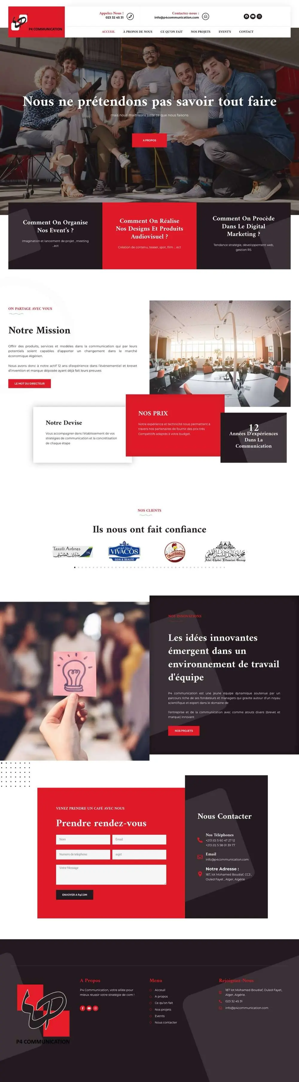 P4 Communication website